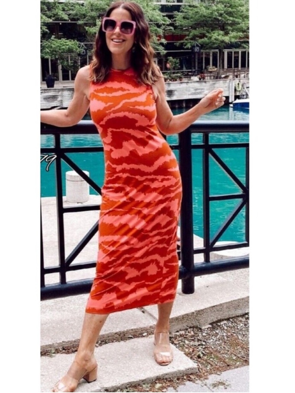 Anthropologie Corey Lynn Calter Nicolette Midi Dress Size Medium NWT